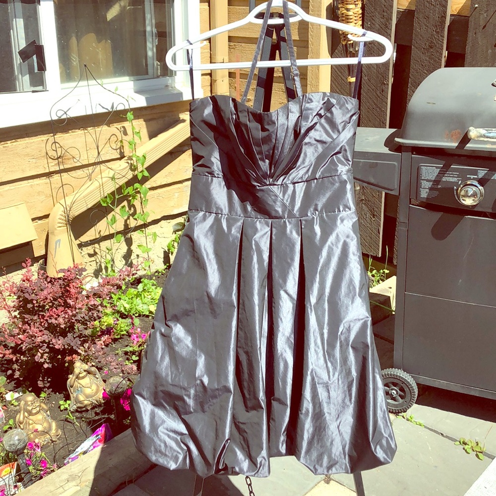 Grey prom style dress